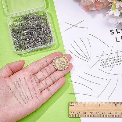 300Pcs 304 Stainless Steel Ball Head Pins STAS-ME0002-67-1