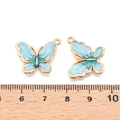 Rack Plating Alloy Enamel Pendants ENAM-N056-364KCG-05-1