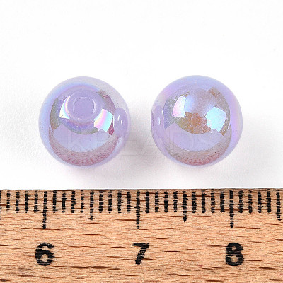 Electroplate Pearlized Glass Pearl Beads EGLA-T021-14C-06-1
