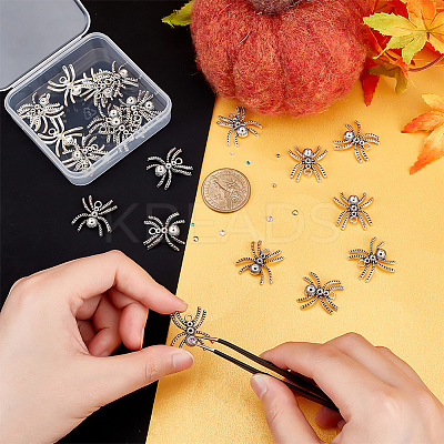 DIY Spider Pendant Making Kit for Halloween DIY-GA0004-71-1