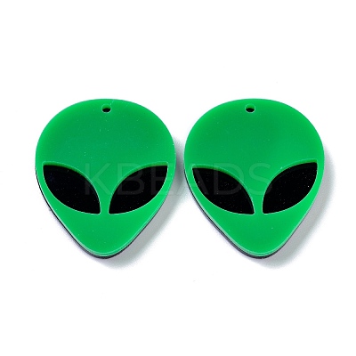 Opaque Acrylic Pendants X-MACR-P023-01B-1