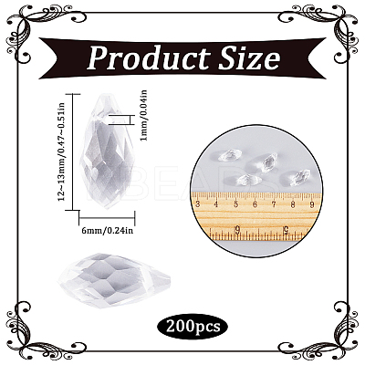200Pcs Glass Beads Strands EGLA-SP0001-03-1