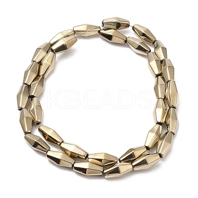 Electroplate Synthetic Magnetic Hematite Beads Strands G-E602-05A-1