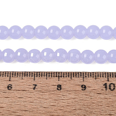 Imitation Jade Glass Beads Strands GLAA-T032-J6mm-05-1