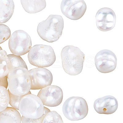 1 Strand Natural Cultured Freshwater Pearl Beads Strands PEAR-PA0001-01-1