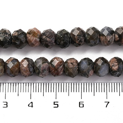 Natural Glaucophane Beads Strands G-K380-A45-01-1