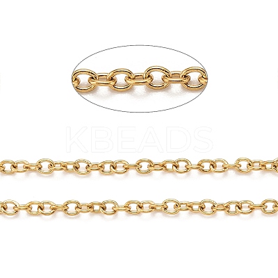 1Roll 304 Stainless Steel Cable Chains CHS-UN0001-26-1