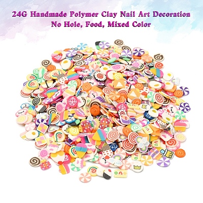 24G Handmade Polymer Clay Nail Art Decoration CLAY-YW0001-17C-1