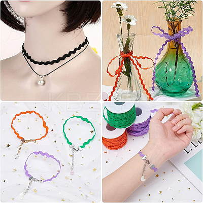 40M Polyester Wavy Fringe Trim Ribbon OCOR-GF0004-39L-1