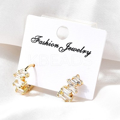 Brass Hoop Earrings EJEW-S256-03B-G-1