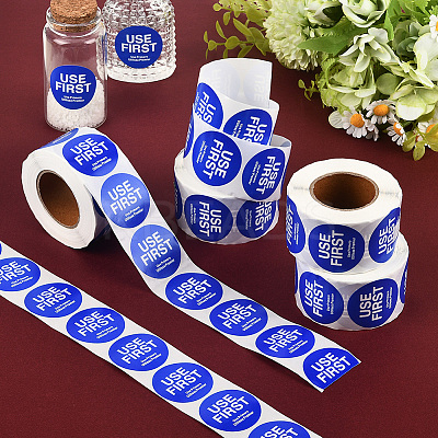 500Pcs Paper Adhesive Label Stickers STIC-WH20010-25E-1