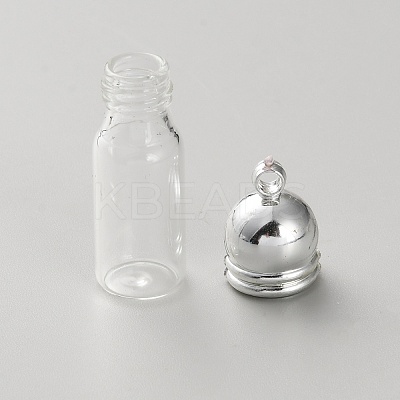 Clear Glass Wish Bottle Pendants FIND-WH0432-82B-P-1