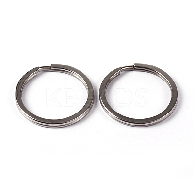 Tarnish Resistant 304 Stainless Steel Split Key Rings STAS-L176-20-1