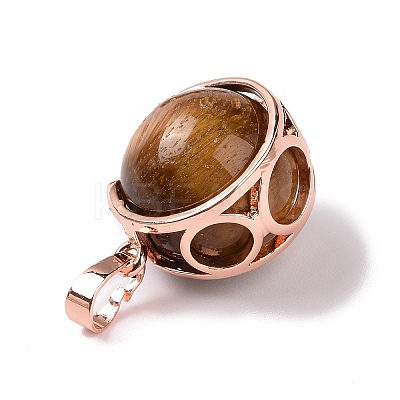 Natural Tiger Eye Pendants G-A212-01RG-03-1