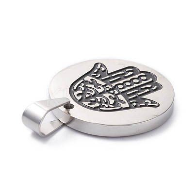 304 Stainless Steel Pendants STAS-Z027-05P-1
