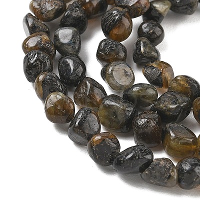 Natural Larvikite Beads Strands GG-CBA9392-24-1