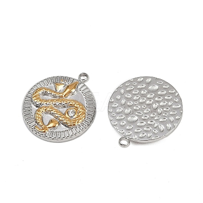 304 Stainless Steel Rhinestone Pendants STAS-L290-59GP-1