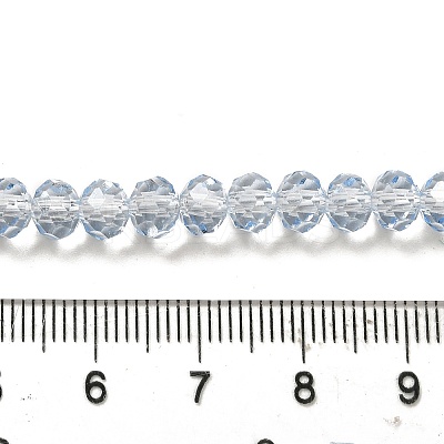 Transparent Baking Paint Glass Beads Strands DGLA-A034-T6mm-D13-1