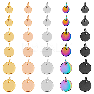 30Pcs 15 Styles 304 Stainless Steel Charms STAS-FH0002-17-1