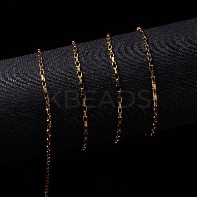 3.28 Feet Ion Plating(IP) 304 Stainless Steel Venetain Chains X-CHS-H007-34G-1
