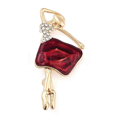 Zinc Alloy Crystal Rhinestone Brooches LS-JEWB-I031-08B-1