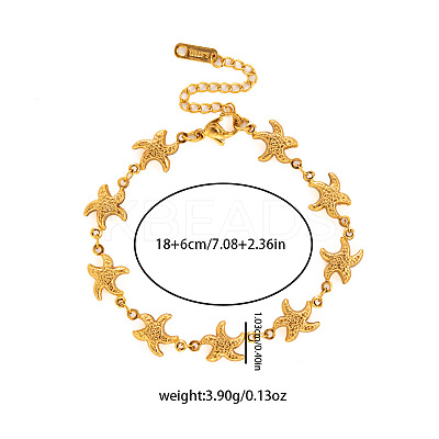304 Stainless Steel Link Bracelets for Women FS-WGCA705-05-1