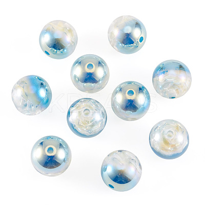 10Pcs Resin Beads PACR-TA0001-33J-1