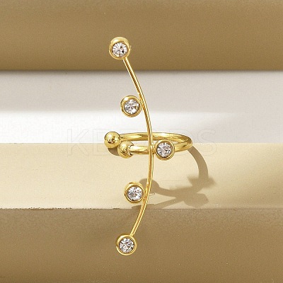 304 Stainless Steel Cuff Earrings EJEW-A124-02G-1