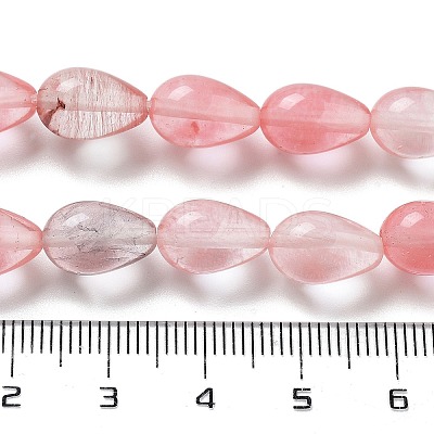 Cherry Quartz Glass Beads Strands G-B106-A01-02-1