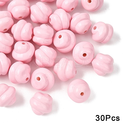 30Pcs Opaque Acrylic Beads OACR-YW0003-87E-1