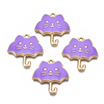 Rack Plating Alloy Enamel Pendants LS-ENAM-T011-191C-1
