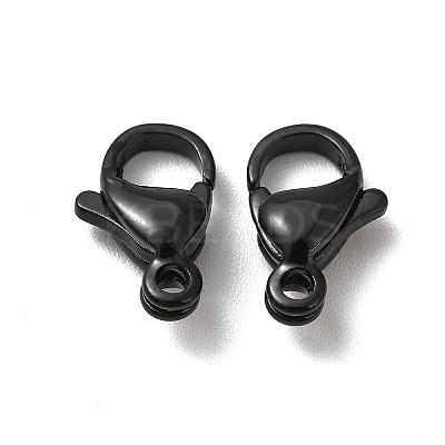 Spray Painted 304 Stainless Steel Lobster Claw Clasps STAS-R120-01D-02-1