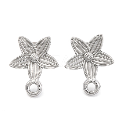 Non-Tarnish 304 Stainless Steel Studs Earring Findings EJEW-H013-19P-1