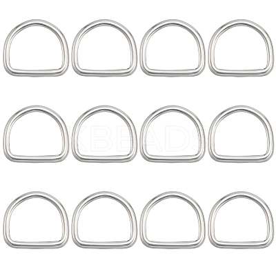 304 Stainless Steel D Rings STAS-CP0001-05C-1