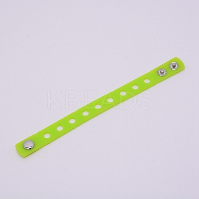 Kids Silicone Cord Bracelets BJEW-WH0011-02F-1