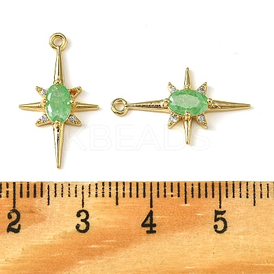 Brass Micro Pave Cubic Zirconia Pendants LS-KK-M277-08G-05-1
