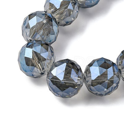 Transparent Electroplate Glass Beads Strands EGLA-N002-34H-F04-1