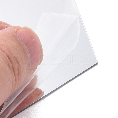 Hexagon Mirror Wall Stickers AJEW-XCP0002-07-1