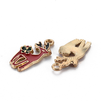 Alloy Enamel Pendants X-ENAM-S126-063-NR-1