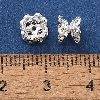Brass Bead Caps KK-C072-04A-S-1