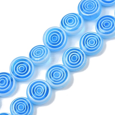 Handmade Lampwork Beads Strands LK-R004-50D-1