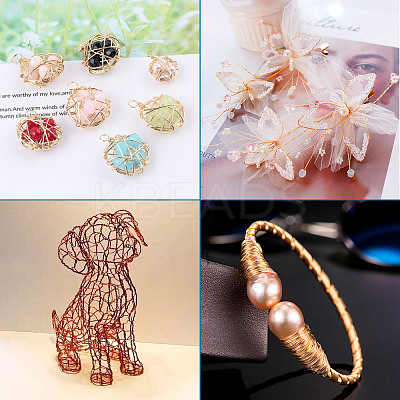 Round Copper Beading Wire for Jewelry Making YS-TAC0004-0.3mm-08-1