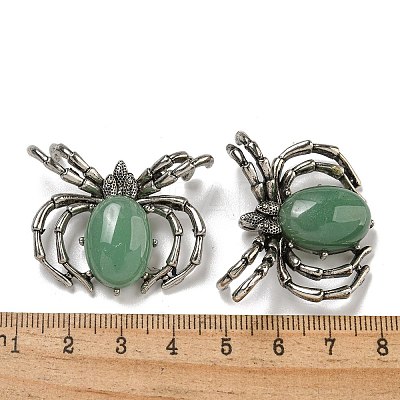 Natural Green Aventurine Pendants G-G147-05AS-12-1