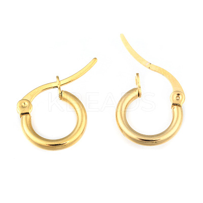Ion Plating(IP) 304 Stainless Steel Hoop Earrings EJEW-F105-36G-1
