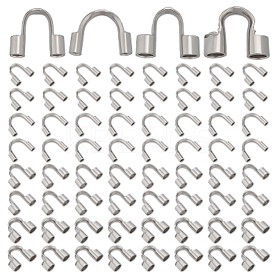 160Pcs 4 Styles 304 Surgical Stainless Steel Wire Guardian and Protectors STAS-ME0002-19-1