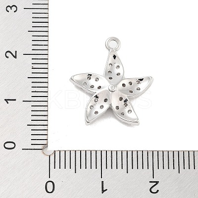 Brass Pave Clear Cubic Zirconia Pendants LS-KK-Z061-09P-01-1