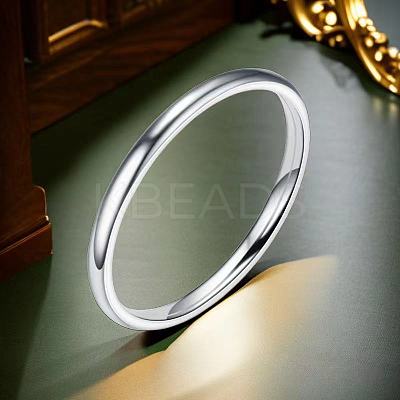 Non-Tarnish Stainless Steel Plain Band Rings FS-WG75602-73-1