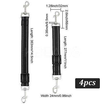 Adjustable Reflective Polyester Pet Leashes AJEW-WH0314-194-1