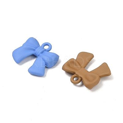 Spray Painted Alloy Pendants PALLOY-R151-05-1