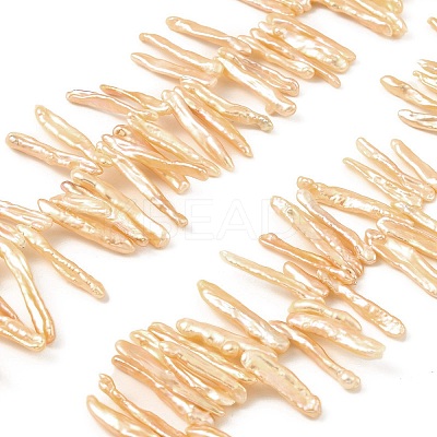 Natural Baroque Keshi Pearl Beads Strands PEAR-B004-02A-02B-1